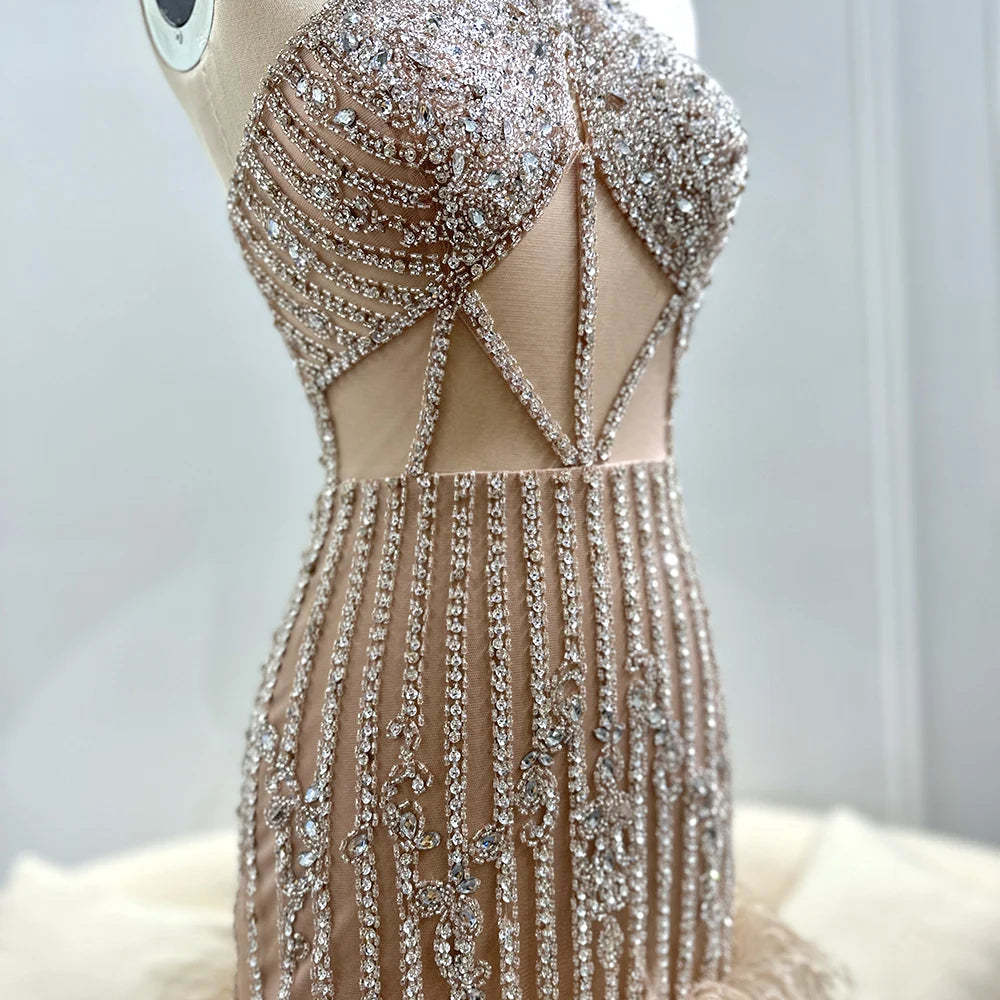 Haltera Feather Dress
